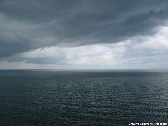 Clouds over the sea