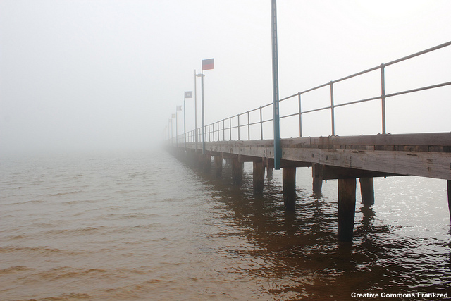 Reduced visibility over peir