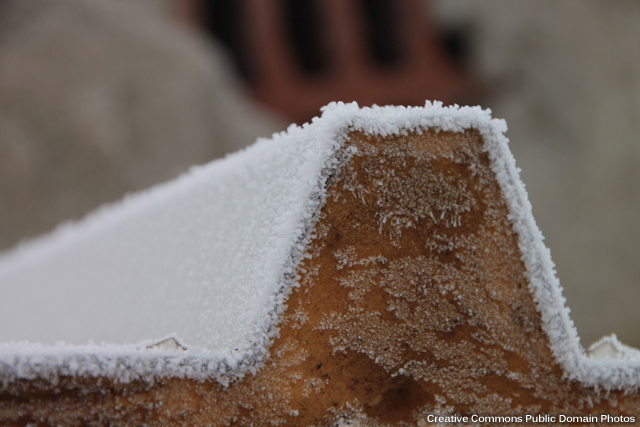 Ice accumulating on surfaces